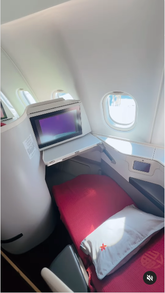 香港航空 新A330客機商務艙33G Business Class