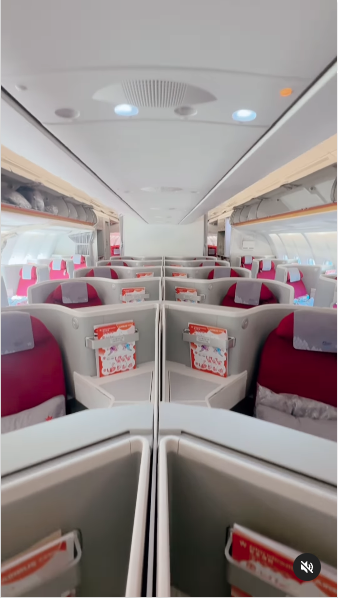 香港航空 新A330客機商務艙33G Business Class